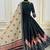 Black Digital Print Mirror Work Muslin Cotton Navratri Lehenga Choli
