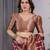 Maroon elegant zari woven banarasi silk sarees with attached blouse