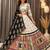 Off White Muslin Cotton Digital Print Mirror Work Navratri Lehenga Choli