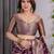 Wine elegant zari woven banarasi silk sarees with attached blouse