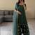 Green ada slab silk blend party wear embroidery farshi salwar suit set