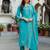 Women Floral Embroidered Thread Work Kurta with Trousers & With Dupatta