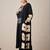Women Printed Panelled Thread Work Kurta with Trousers