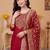 Women Ethnic Motifs Embroidered Thread Work Kurta with Trousers & With Dupatta