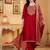Women Ethnic Motifs Embroidered Thread Work Kurta with Trousers & With Dupatta