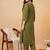 Women Mirror Work Kurta with Trousers