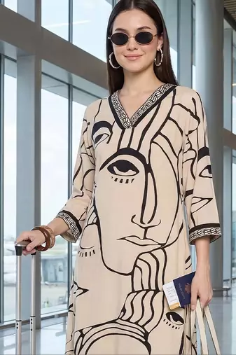 Women Printed Kurta with Palazzos