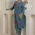 Women Floral Embroidered Thread Work Cotton Kurta with Trousers