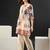 Women Floral Printed Pleated Cotton Kurti with Trousers
