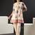 Women Floral Printed Pleated Cotton Kurti with Trousers