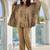 Women Ethnic Motifs Printed Band Collar Kaftan Kurta With Trouser