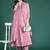 Embroidered Cotton Kurta with Trousers & Dupatta