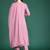 Embroidered Cotton Kurta with Trousers & Dupatta