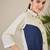 Women Geometric Printed Cotton Kurta with Trousers