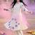 Women Floral Embroidered Thread Work Cotton Kurta with Trousers