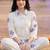 Women Floral Embroidered Thread Work Cotton Kurta with Trousers