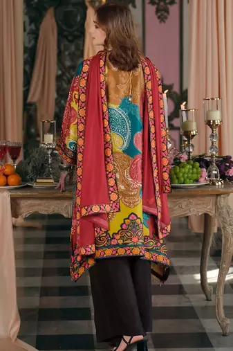 Women Ethnic Motifs Printed Mirror Work Kurta with Palazzos & With Dupatta