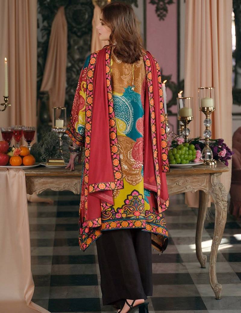 Women Ethnic Motifs Printed Mirror Work Kurta with Palazzos & With Dupatta