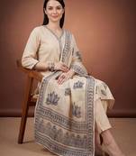 Women Ethnic Motifs Embroidered Thread Work Kurta with Trousers & With Dupatta