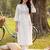 Women Floral Embroidered Regular Thread Work Pure Cotton Kurta with Trousers