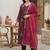 Women Ethnic Motifs Embroidered Sequinned Liva Kurta with Trousers & With Dupatta