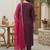 Women Ethnic Motifs Embroidered Sequinned Liva Kurta with Trousers & With Dupatta