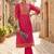 Women Ethnic Motifs Printed Thread Work Cotton Kurta with Trousers