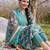 Women Floral Printed Cotton Kurta with Trousers & With Dupatta