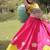 NAVRATRI  Flared Lehenga & Multicolor Kutchi Embroidered Blouse Set-full stitched free size
