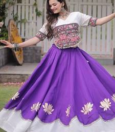 NAVRATRI Traditional Flared Lehenga & Multicolor Kutchi Embroidered Blouse Set