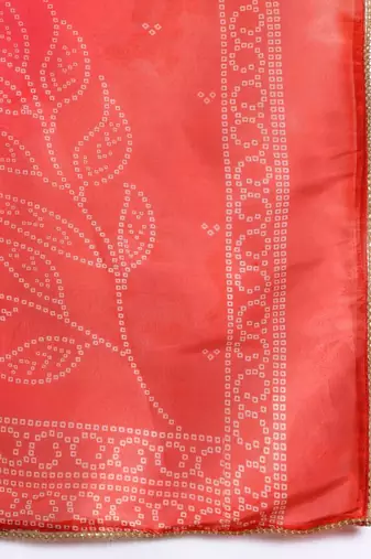Ethnic Motifs Printed Zari Kurta with Trousers & With Dupatta