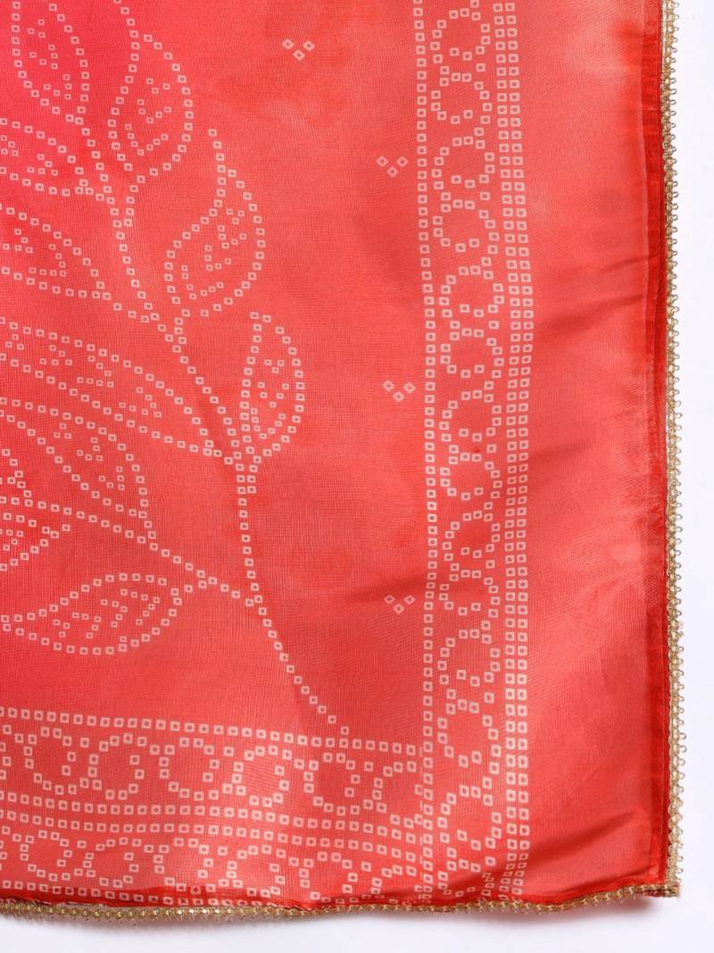 Ethnic Motifs Printed Zari Kurta with Trousers & With Dupatta