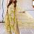 Women Floral Printed Cotton Kurta with Palazzos & With Dupatta