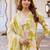 Women Floral Printed Cotton Kurta with Palazzos & With Dupatta