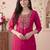 Women Ethnic Motifs Embroidered Thread Work Kurta with Trousers & With Dupatta