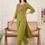Women Ethnic Motifs Embroidered Thread Work Cotton Kurta with Trousers