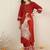 Women Ethnic Motifs Printed Thread Work Kurta with Palazzos