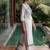 Women Embroidered Thread Work Cotton Kurta with Trousers