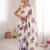 White chiffon digital print siroski diamond work saree