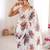 White chiffon digital print siroski diamond work saree