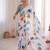 White chiffon digital print siroski diamond work saree