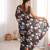 Black chiffon digital print siroski diamond work saree