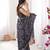 Black chiffon digital print siroski diamond work saree