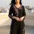 Women Floral Embroidered Thread Work Cotton Kurta with Trousers