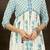 Floral Printed Empire Cotton Kurta With Trousers & Dupatta