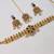 multicolor color necklace set with earrings & maang tikka | kundan & agate stone | gold plated