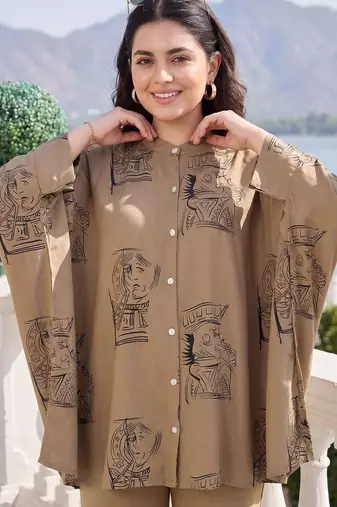 Women Ethnic Motifs Printed Kurti with Trousers