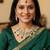 multicolor color necklace set with earrings & maang tikka | kundan & agate stone | gold plated