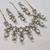 white color necklace set with earrings & maang tikka | kundan & agate stone | gold plated