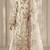 white chiffon semi stitched suit with embroidery & sequence work